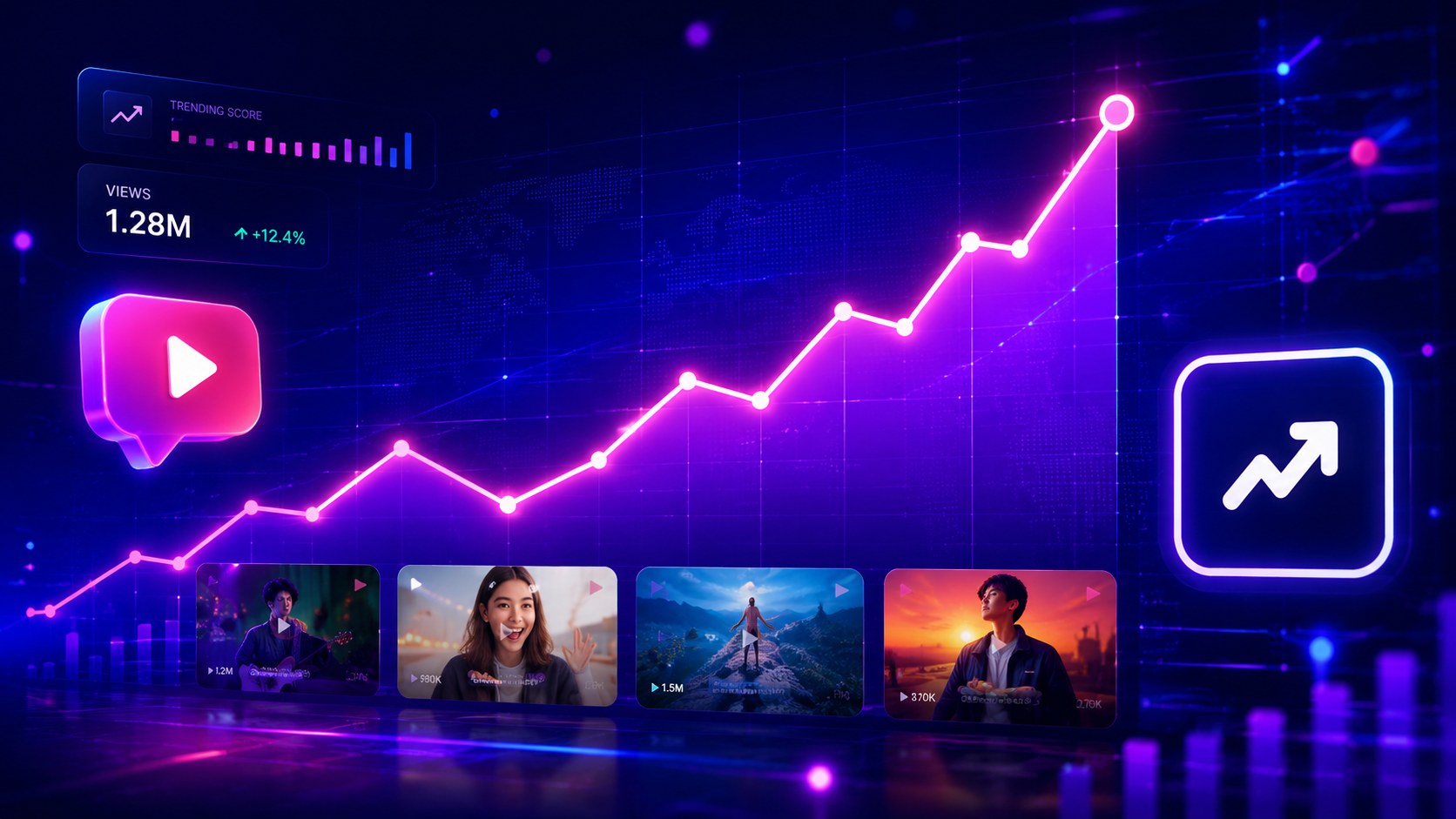 YouTube急上昇動画ランキングのイメージ